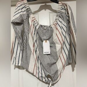 Roxy Multicolor Striped Blouse